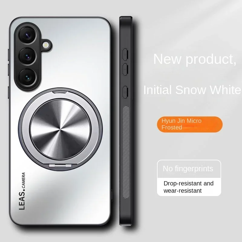 Hard Matte With Ring Magnetic Case For Samsung - Image 10