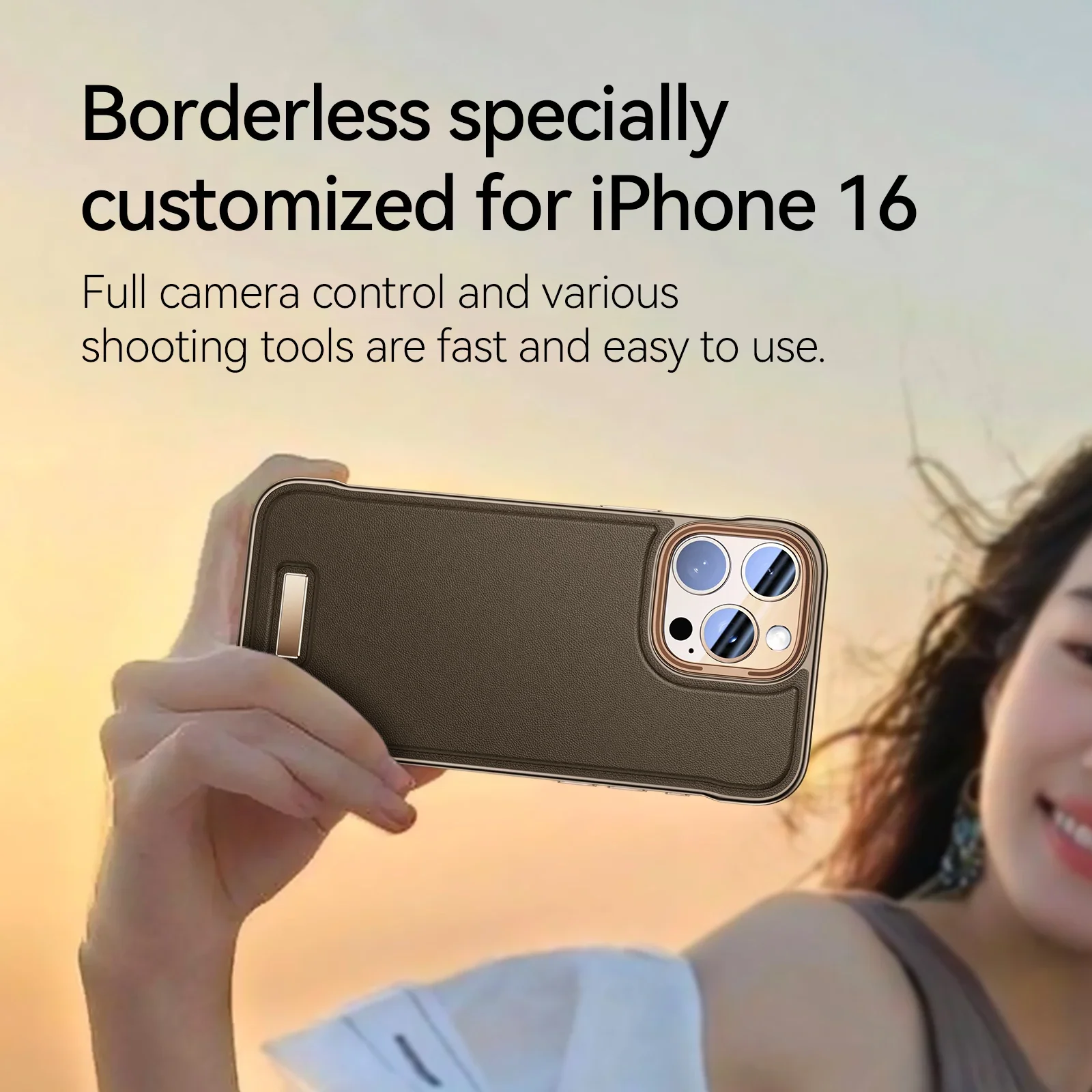 Luxury Shockproof No Borders Leather Case For iPhone - Image 4