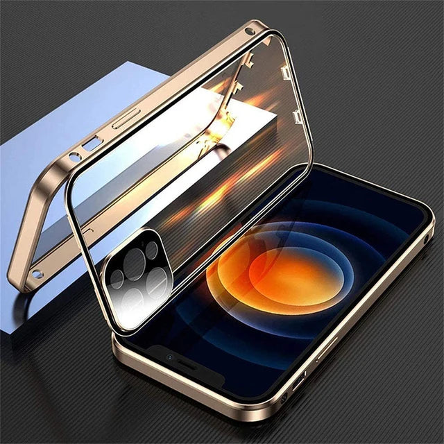 360°Full Protection Metal Magnetic Snap Lock Phone Case - Image 11