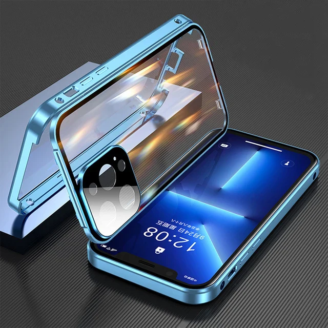 360°Full Protection Metal Magnetic Snap Lock Phone Case - Image 8
