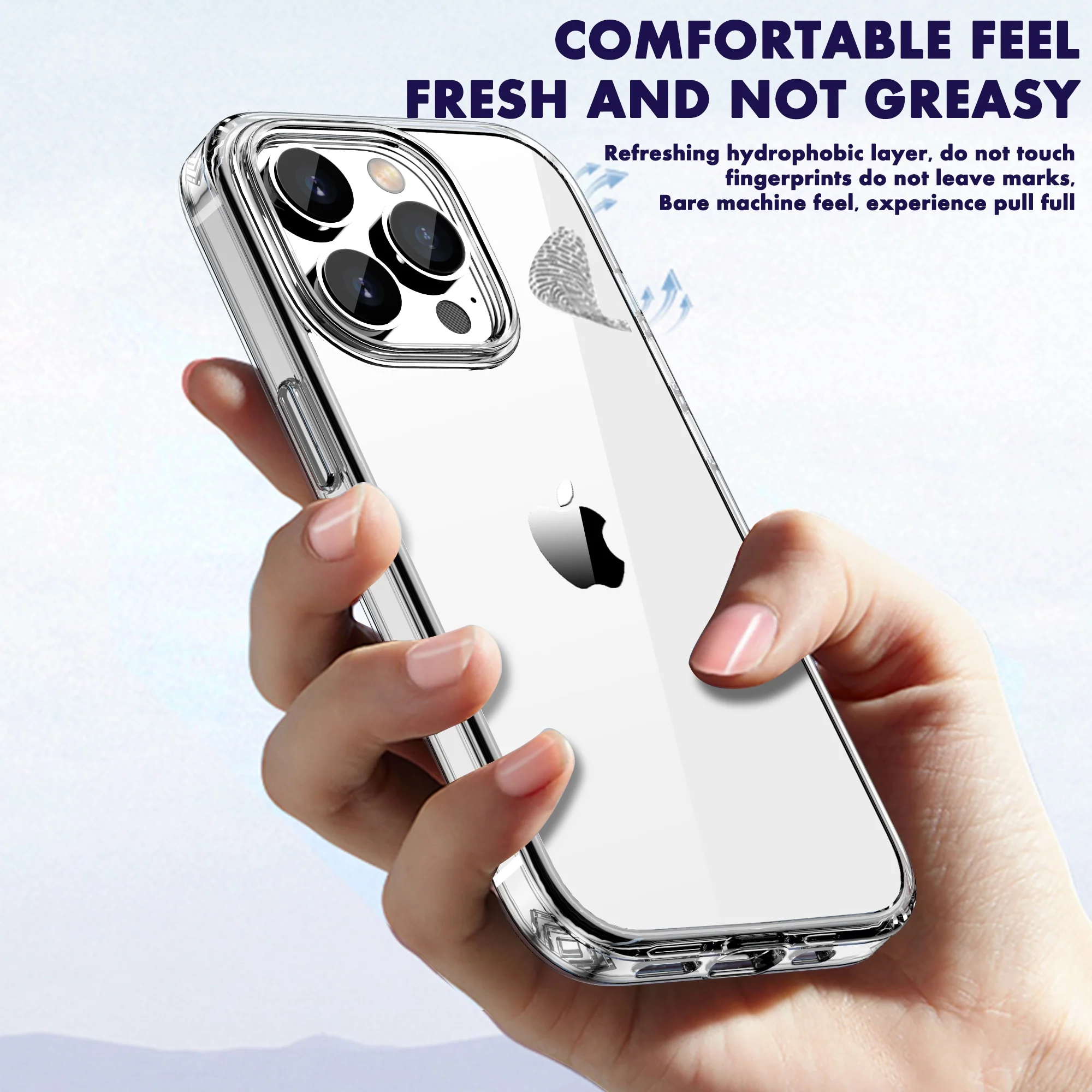 Transparent Thick Hard PC Shockproof Case For iPhone - Image 3