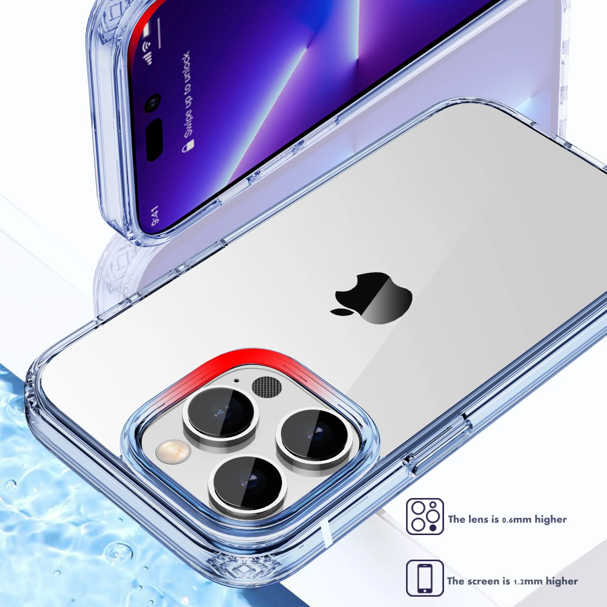 Transparent Thick Hard PC Shockproof Case For iPhone - Image 4