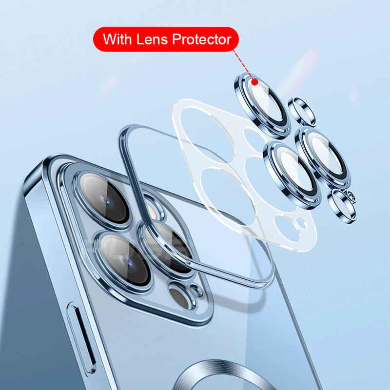 Transparent Silicone Magnetic Case For iPhone - Image 4