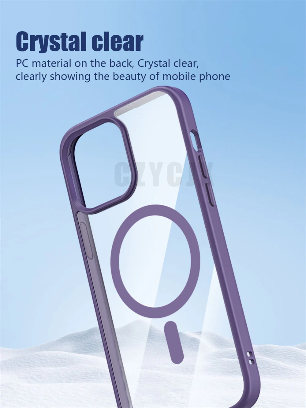 Transparent Magnetic Clear Case For iPhone - Image 4