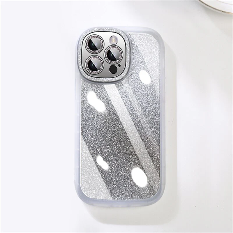 Transparent Glitter Clear Silicon Case For iPhone - Image 10