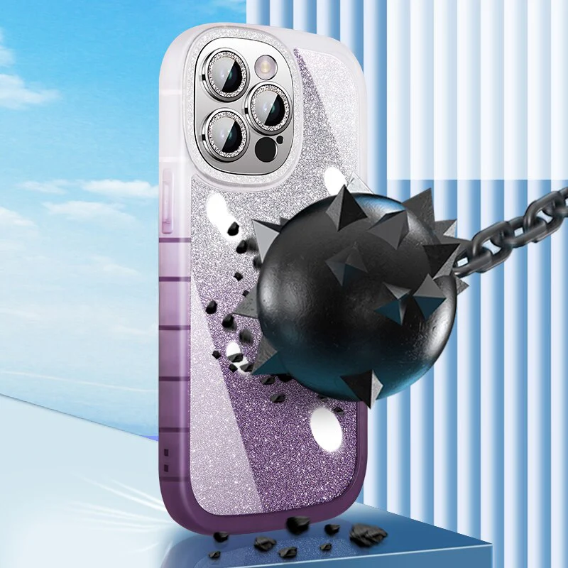 Transparent Glitter Clear Silicon Case For iPhone - Image 3