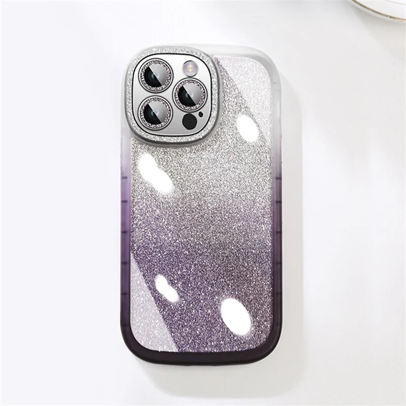 Transparent Glitter Clear Silicon Case For iPhone - Image 8