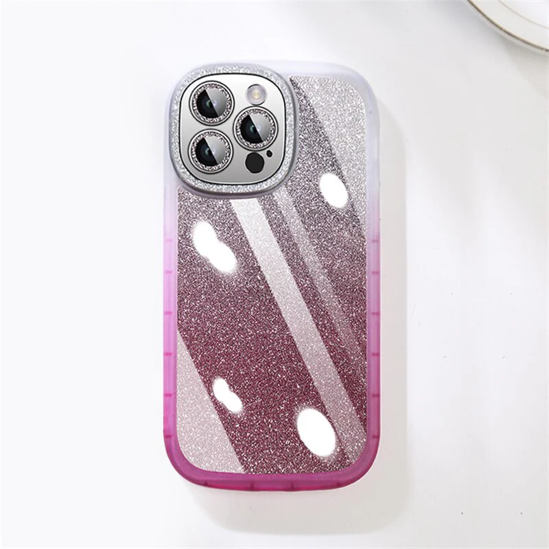 Transparent Glitter Clear Silicon Case For iPhone - Image 9
