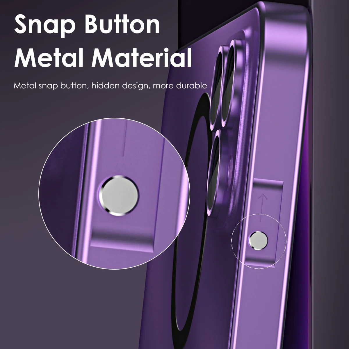 Magnetic Metal Frame Case For iPhone - Image 5