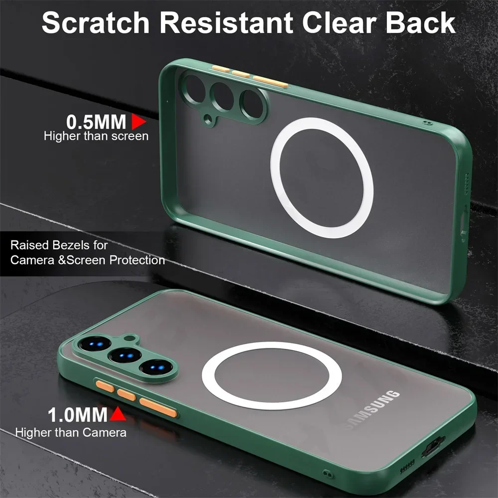 Soft Magnetic Bumper Shockproof Case For Samsung - Image 3