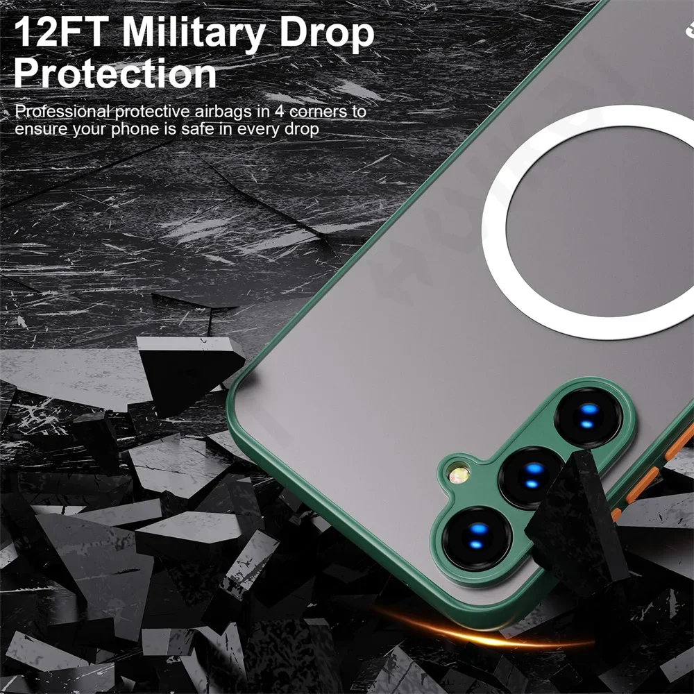 Soft Magnetic Bumper Shockproof Case For Samsung - Image 5