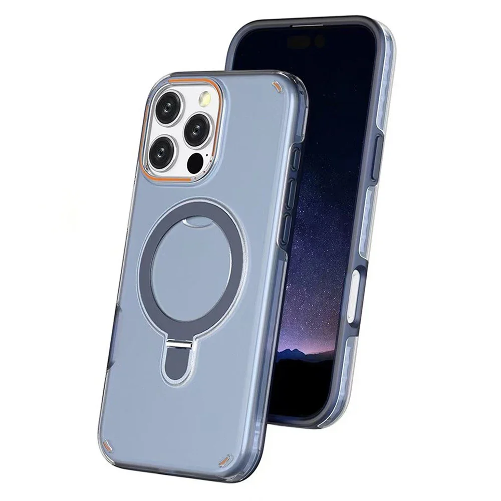 Luxury Magnetic Stand Two-Layer Protection Case For iPhone - Image 10