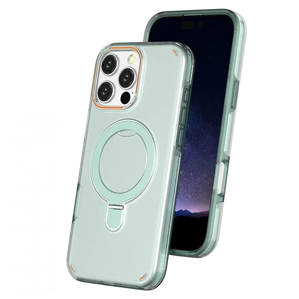 Luxury Magnetic Stand Two-Layer Protection Case For iPhone - Image 9