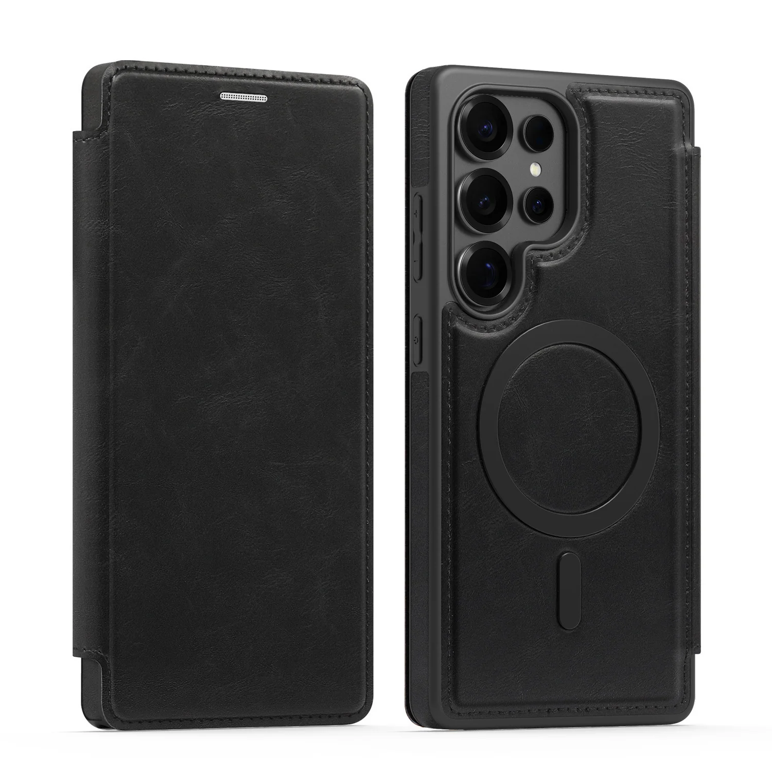 RFID Magsafe Magnetic Flip Wallet Case for Samsung - Image 3