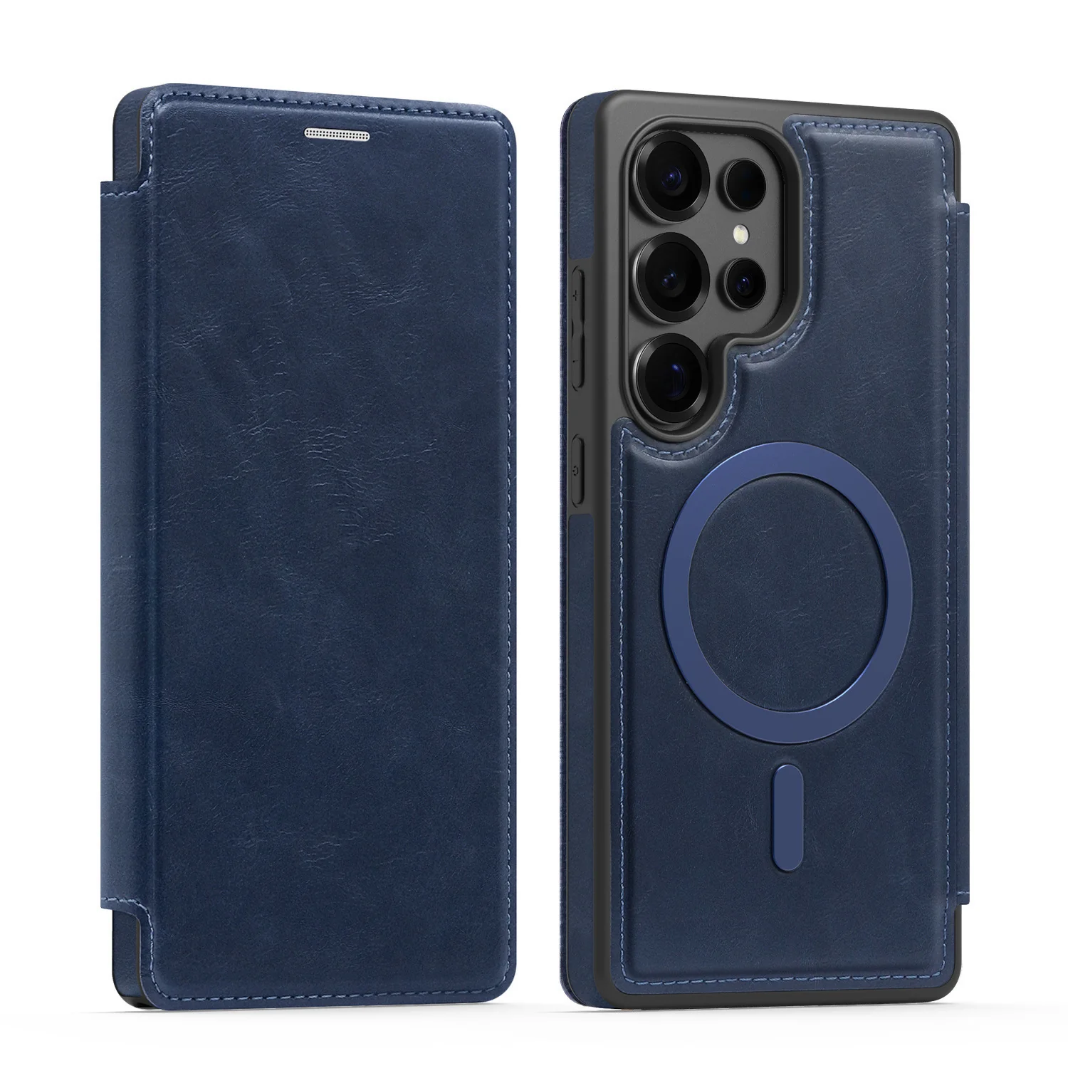 RFID Magsafe Magnetic Flip Wallet Case for Samsung - Image 4