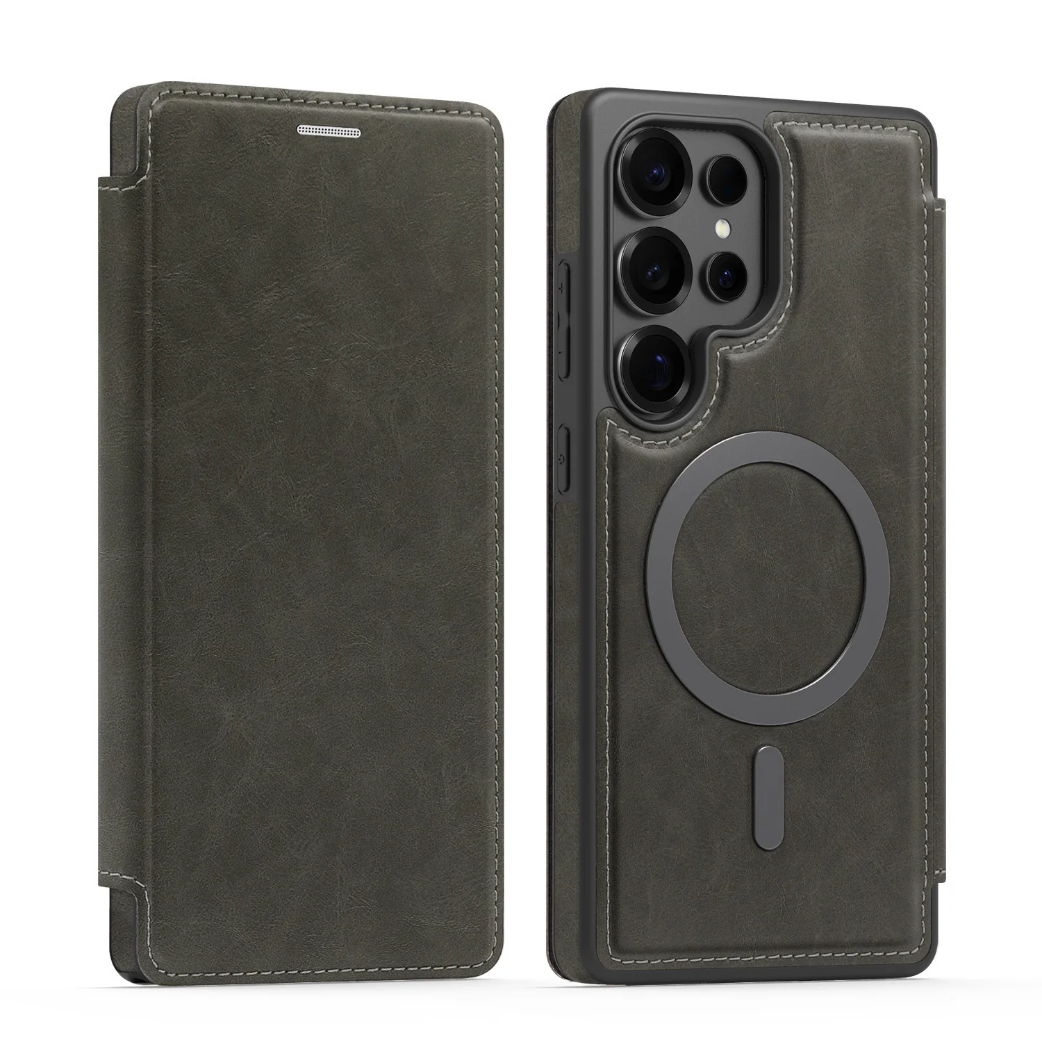 RFID Magsafe Magnetic Flip Wallet Case for Samsung - Image 7