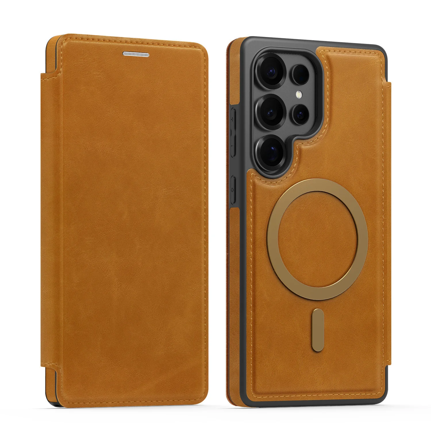 RFID Magsafe Magnetic Flip Wallet Case for Samsung - Image 8