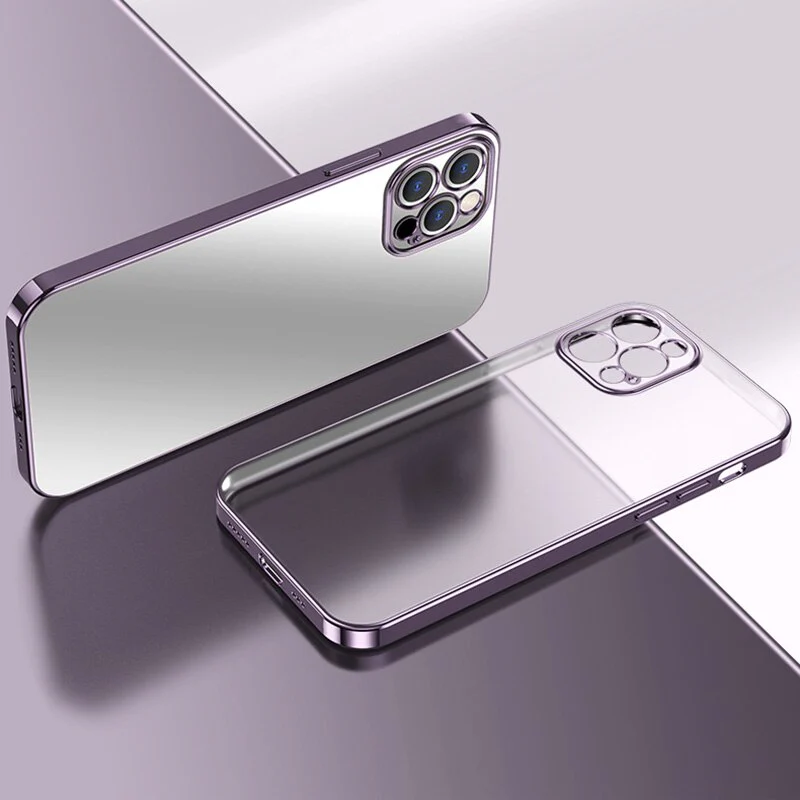 Transparent Silicone Square Case For iPhone - Image 10