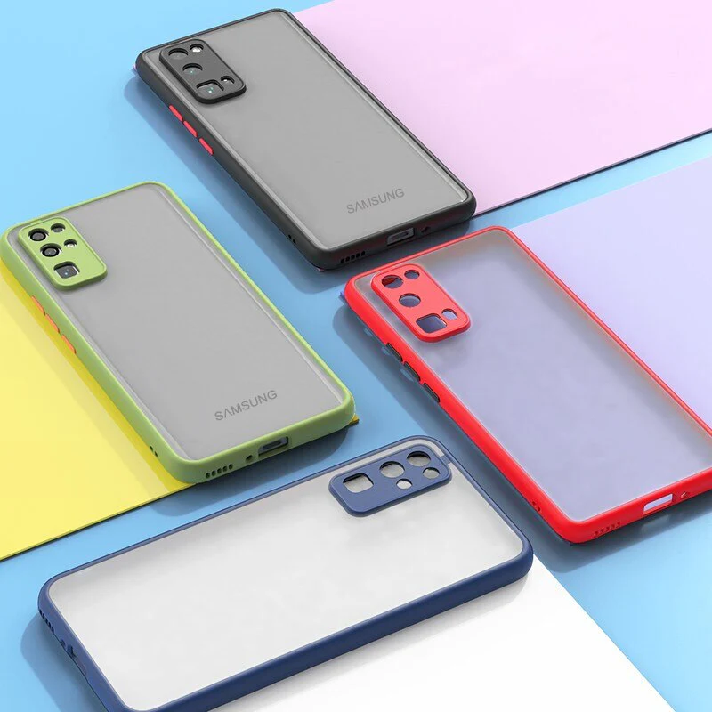 Shockproof Matte Clear Phone Case For Samsung - Image 3