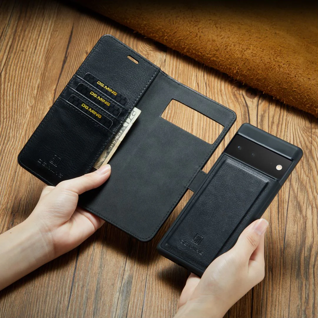 2 in 1 Detachable Flip Leather Case For Google Pixel - Image 13