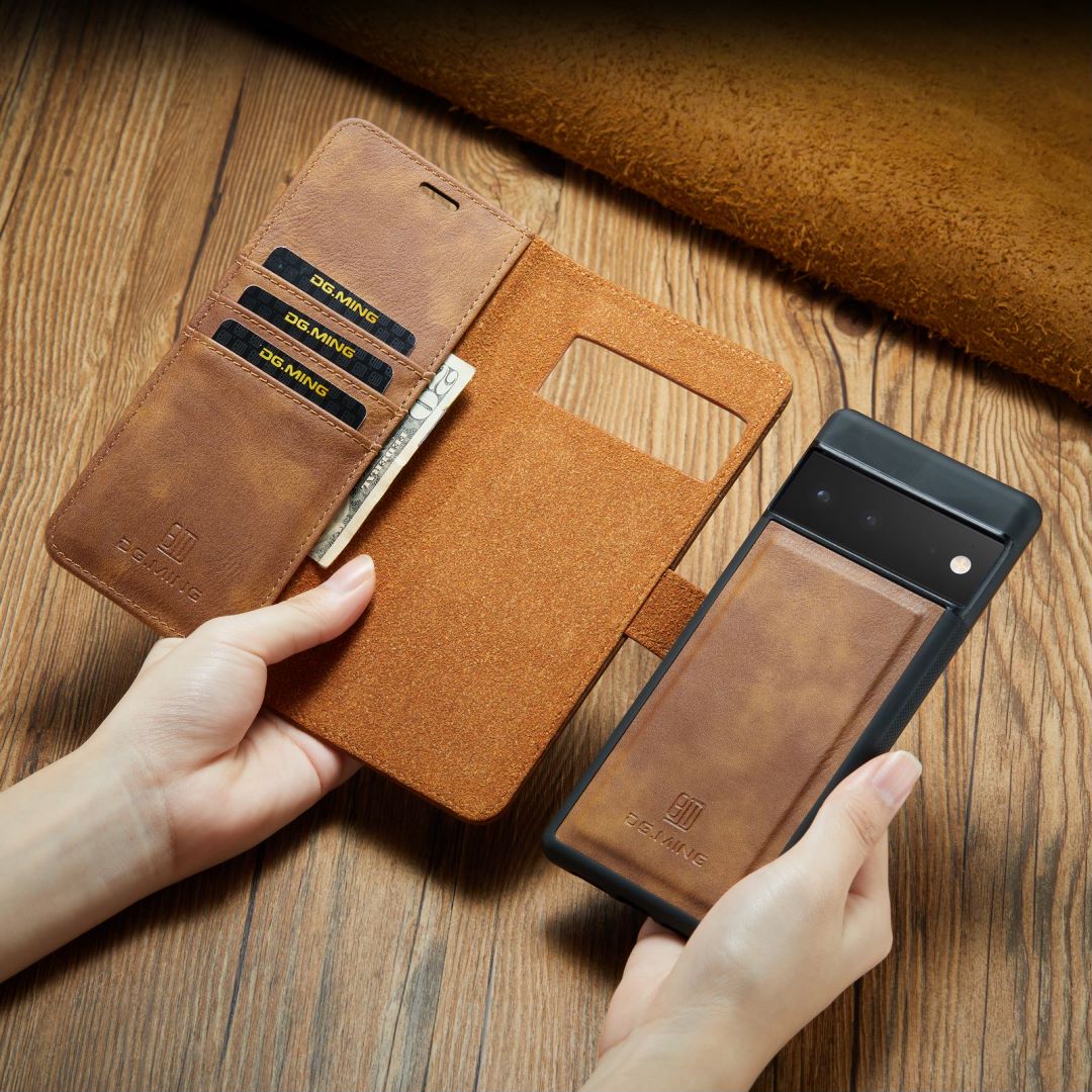 2 in 1 Detachable Flip Leather Case For Google Pixel - Image 14