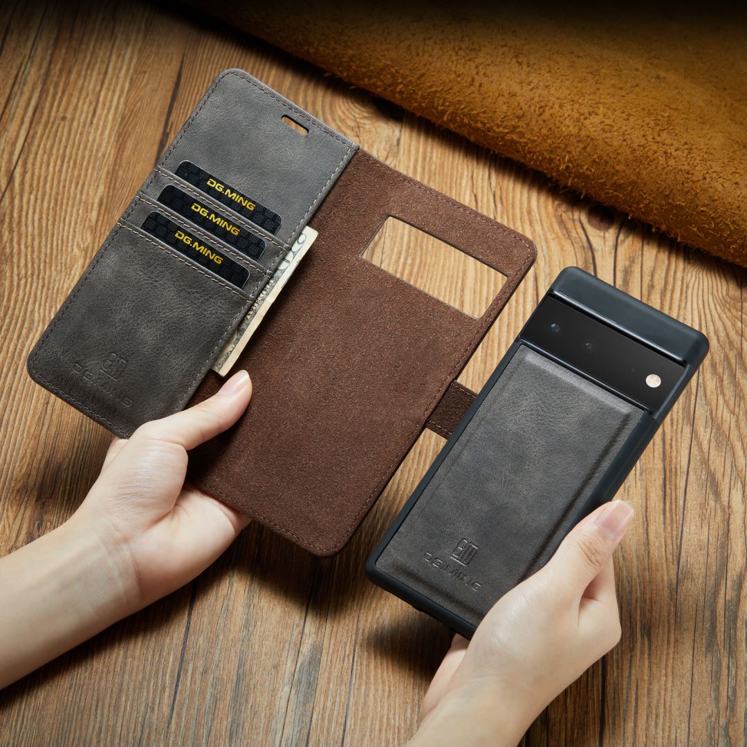 2 in 1 Detachable Flip Leather Case For Google Pixel - Image 15