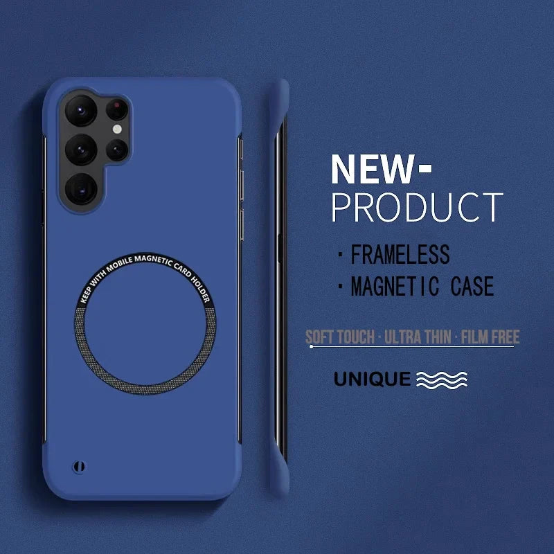 Ultra Thin Magnetic Frameless Hard Case For Samsung - Image 7