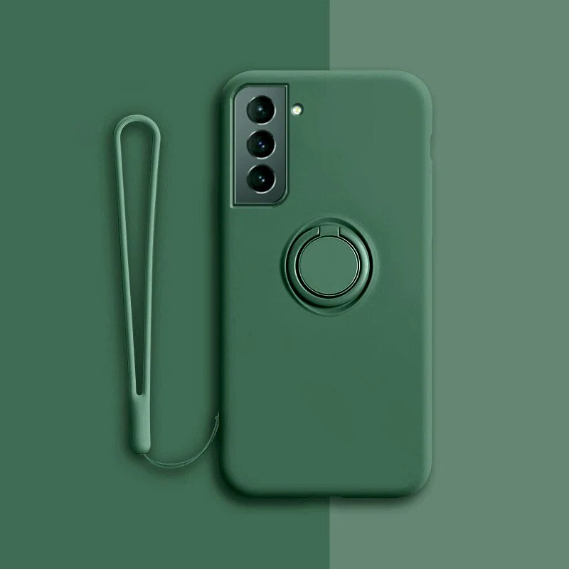 Soft Silicone Ring Stand Case For Samsung - Image 11
