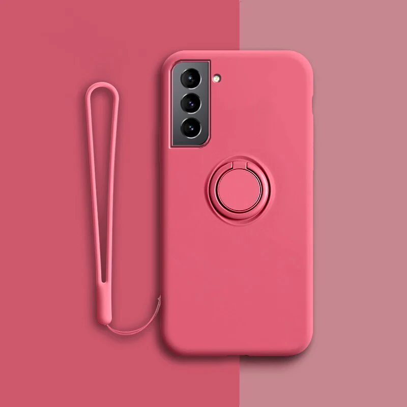 Soft Silicone Ring Stand Case For Samsung - Image 13